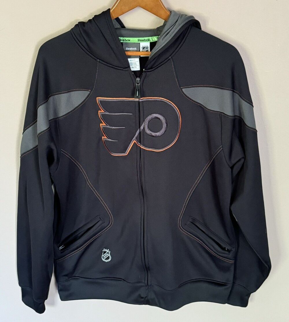 Philadelphia Flyers Reebok Full Zip Sweatshirt Sz XL